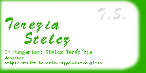 terezia stelcz business card